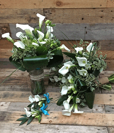 White Calla Bridal Bouquets